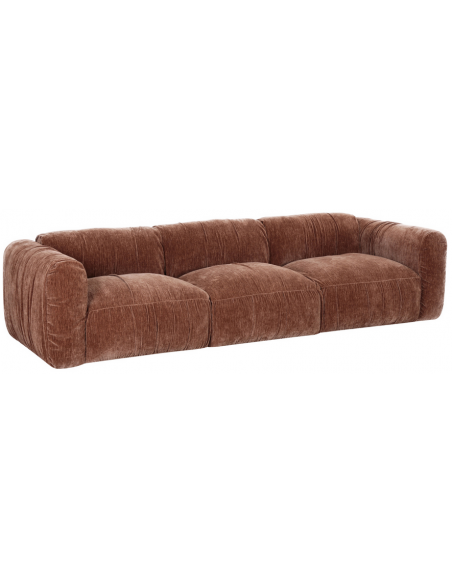 sofa stof moderne design brun stor bred flyder luksus