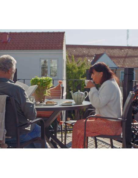 rundt havebord moderne design havemøbler udendørsindretning udendørsmøbler