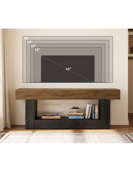 tvbord med opbevaring træ eg opbevaring stuemøbler