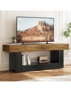 tvbord med opbevaring træ eg opbevaring stuemøbler 2