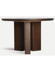 rundt spisebord træ moderne design 120