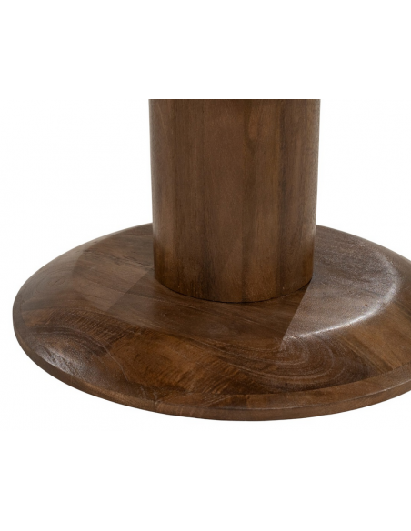 Rundt spisebord træ moderne design køkken alrum stuebord