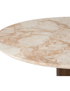 Rundt spisebord træ moderne design køkken alrum stuebord 2