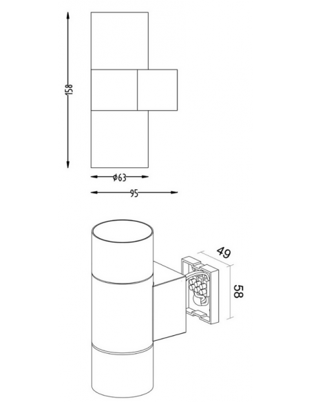 udendørslamper udendørs væglampe gu10