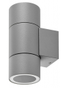 Udendørs UP/DOWN væglampe i aluminium og glas H15,8 cm 2 x GU10 - Lysegrå