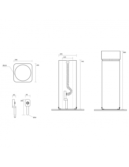 håndvask fritstående fristående vask gulvmonteret gulv badeværelse keramik