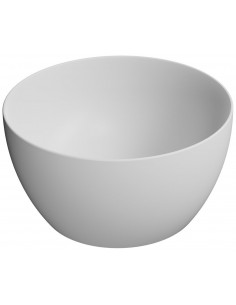 rund håndvask vask bordmonteret bordplade keramik badeværelse