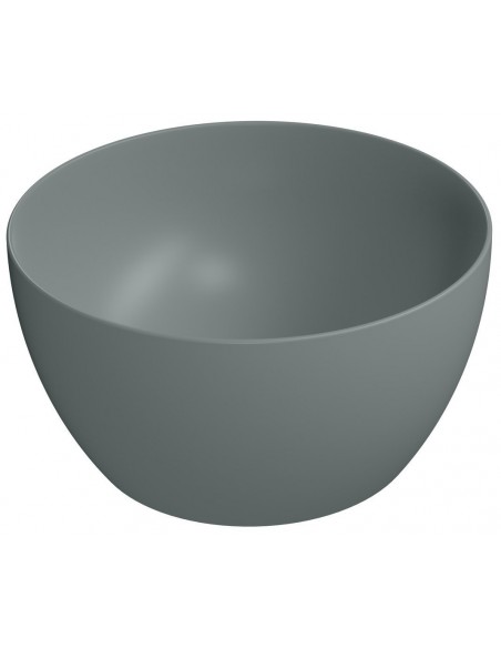 rund håndvask vask bordmonteret bordplade keramik badeværelse