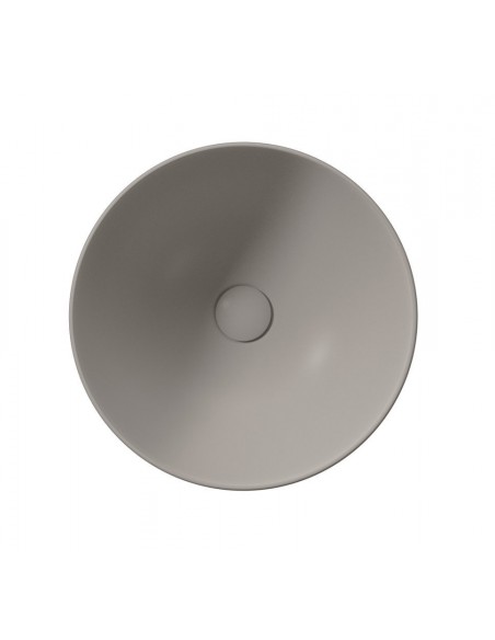 rund håndvask vask bordmonteret bordplade keramik badeværelse