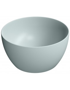 rund håndvask vask bordmonteret bordplade keramik badeværelse