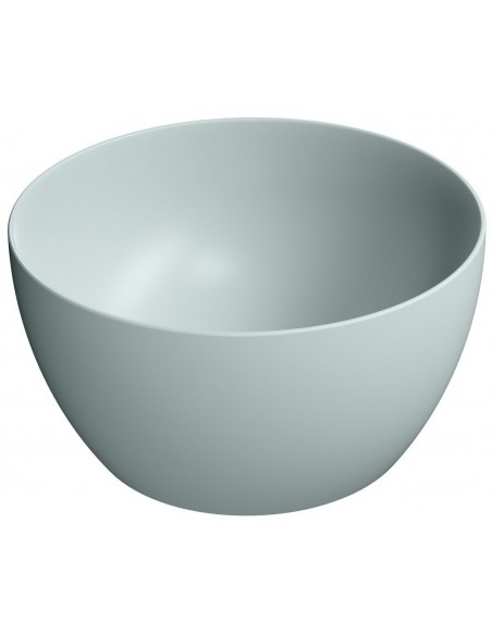 rund håndvask vask bordmonteret bordplade keramik badeværelse