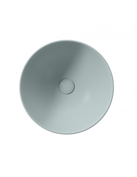 rund håndvask vask bordmonteret bordplade keramik badeværelse