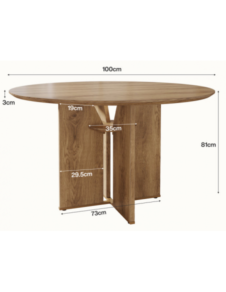 rundt 100 spisebord indretning billigt træ moderne nordisk design