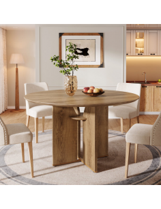 rundt 100 spisebord indretning billigt træ moderne nordisk design 2