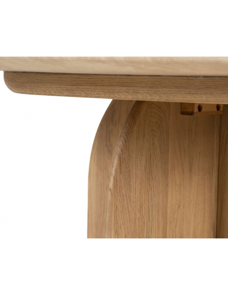 Rundt spisebord eg egetræ træ moderne design køkken alrum stuebord