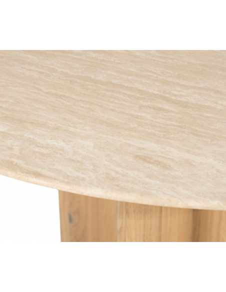 Rundt spisebord eg egetræ træ moderne design køkken alrum stuebord