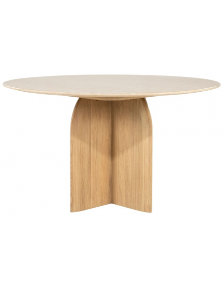 Rundt spisebord eg egetræ træ moderne design køkken alrum stuebord