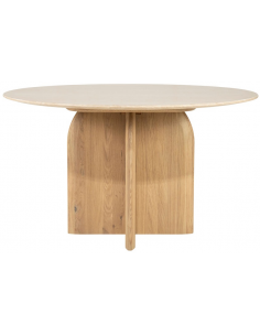 Rundt spisebord eg egetræ træ moderne design køkken alrum stuebord