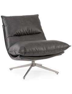 lænestol læder moderne design drej drejefod drejefunktion retro