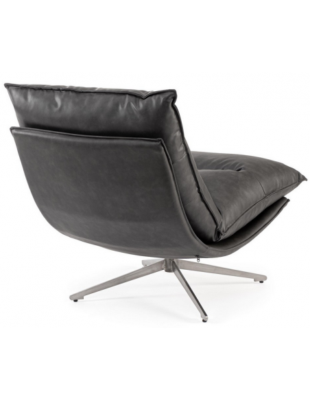 lænestol læder moderne design drej drejefod drejefunktion retro