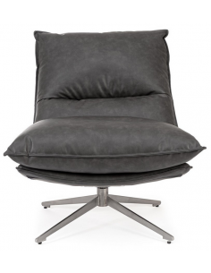 lænestol læder moderne design drej drejefod drejefunktion retro 2