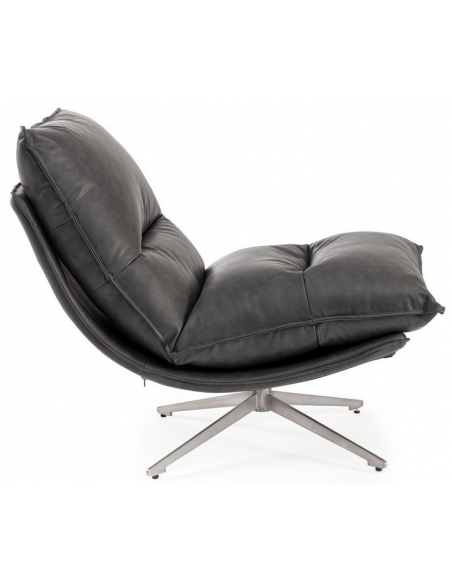 lænestol læder moderne design drej drejefod drejefunktion retro