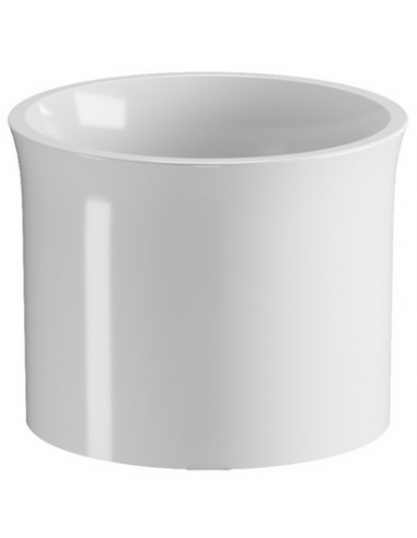 rund håndvask vask bordmonteret bordplade keramik badeværelse