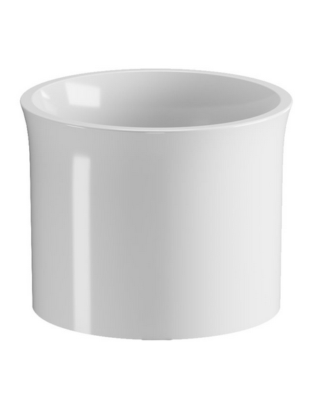 rund håndvask vask bordmonteret bordplade keramik badeværelse