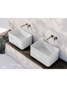 håndvask vask bordmonteret bordplade keramik badeværelse 2