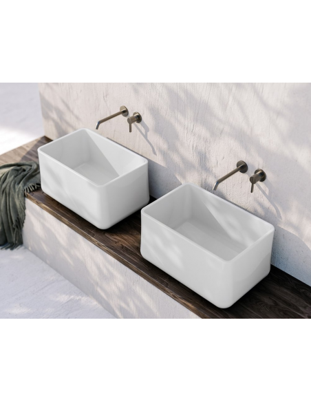 håndvask vask bordmonteret bordplade keramik badeværelse