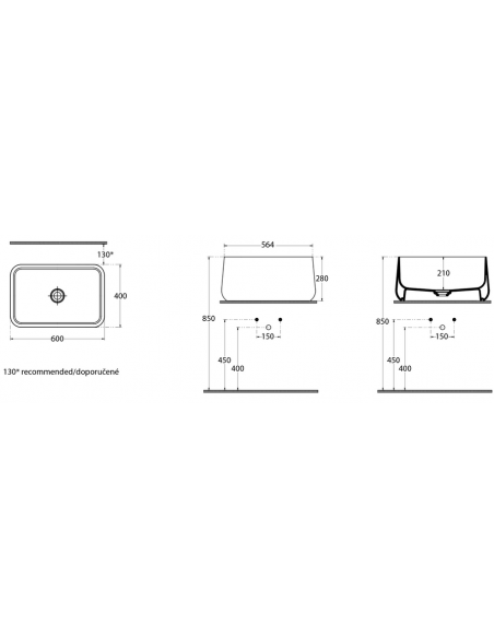 håndvask vask bordmonteret bordplade keramik badeværelse