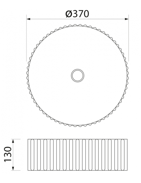 rund håndvask vask bordmonteret bordplade keramik badeværelse