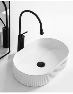 oval håndvask vask bordmonteret bordplade keramik badeværelse 2