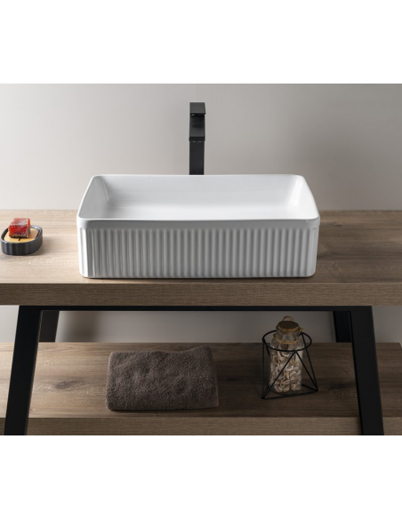 håndvask vask bordmonteret bordplade keramik badeværelse