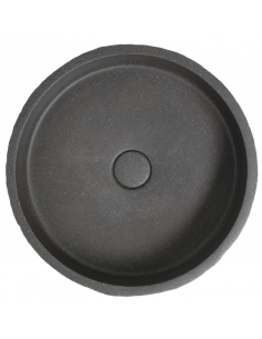 rund håndvask vask bordmonteret bordplade keramik badeværelse sten beton 2