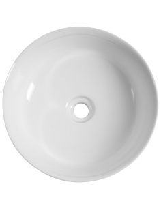 rund håndvask vask bordmonteret bordplade keramik badeværelse 2