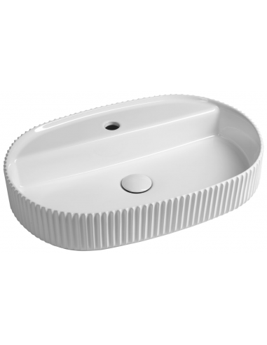 oval håndvask vask bordmonteret bordplade keramik badeværelse