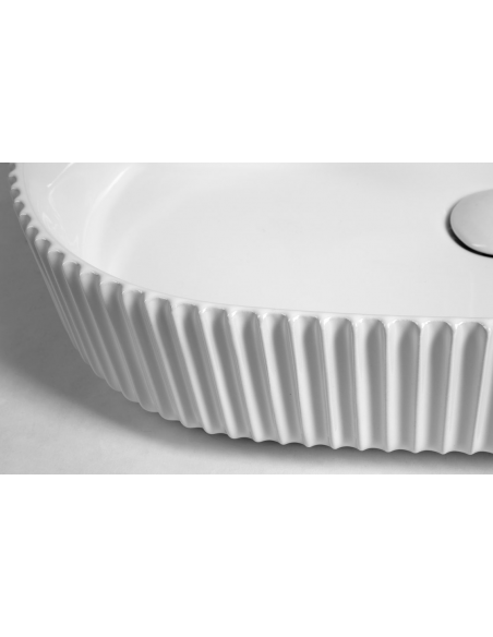 oval håndvask vask bordmonteret bordplade keramik badeværelse