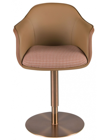 barstole med ryglæn træ læder erhvervsindretning restaurantmøbler