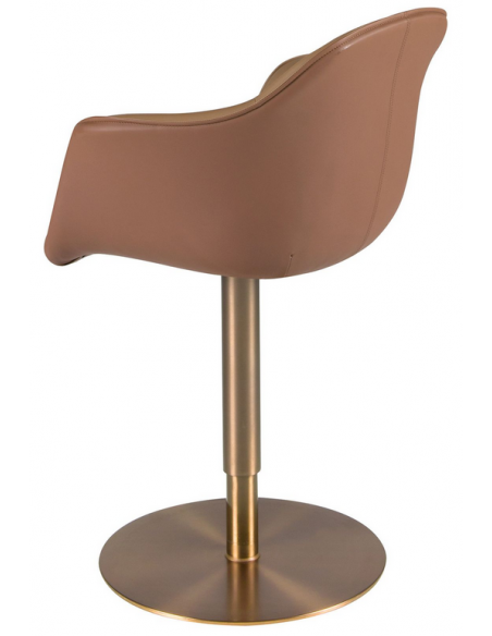 barstole med ryglæn træ læder erhvervsindretning restaurantmøbler