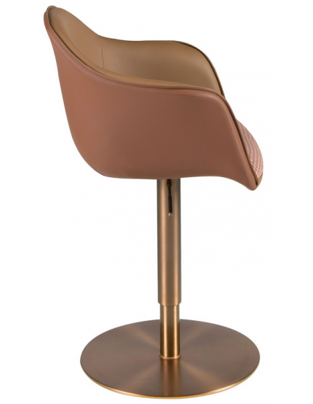 barstole med ryglæn træ læder erhvervsindretning restaurantmøbler