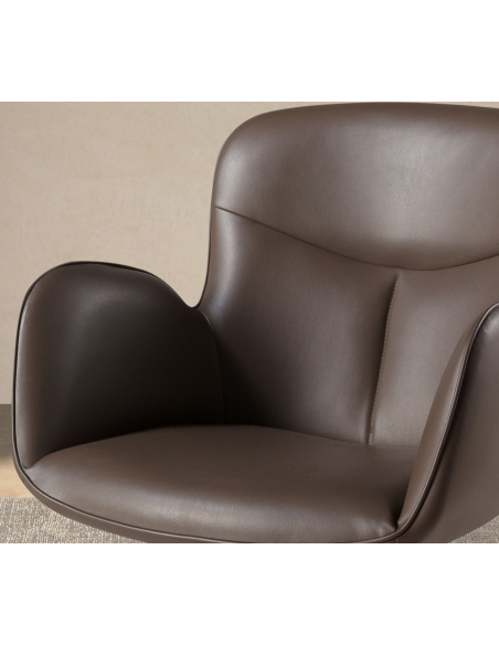 spisebordsstol med armlæn og drejefod drejefunktion læder erhvervsindretning restaurantmøbler