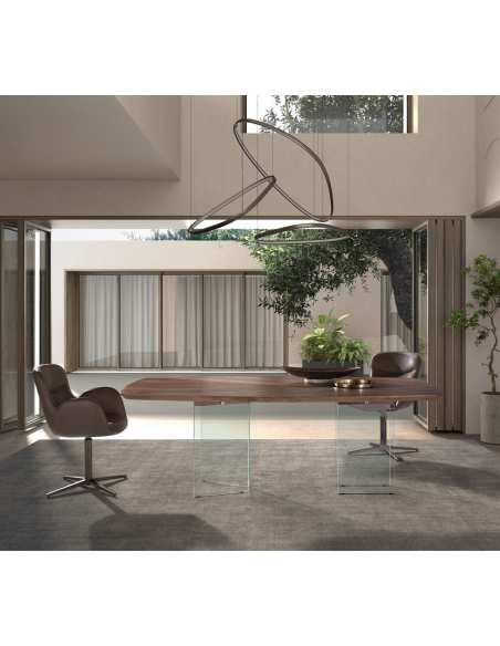 spisebordsstol med armlæn og drejefod drejefunktion læder erhvervsindretning restaurantmøbler