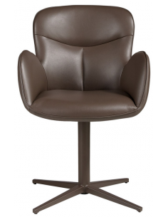 spisebordsstol med armlæn og drejefod drejefunktion læder erhvervsindretning restaurantmøbler 2