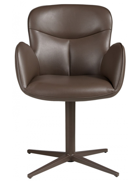 spisebordsstol med armlæn og drejefod drejefunktion læder erhvervsindretning restaurantmøbler