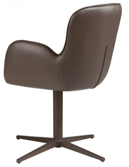 spisebordsstol med armlæn og drejefod drejefunktion læder erhvervsindretning restaurantmøbler