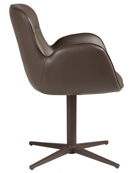 spisebordsstol med armlæn og drejefod drejefunktion læder erhvervsindretning restaurantmøbler