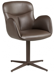 spisebordsstol med armlæn og drejefod drejefunktion læder erhvervsindretning restaurantmøbler