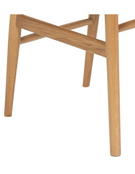 spisebordsstole træ eg egetræ moderne nordisk dansk design rattan flet armlæn