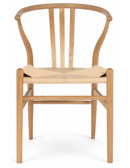 spisebordsstole træ eg egetræ moderne nordisk dansk design rattan flet armlæn